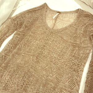 Free people open knit sweater